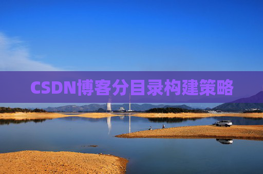 CSDN博客分目录构建策略